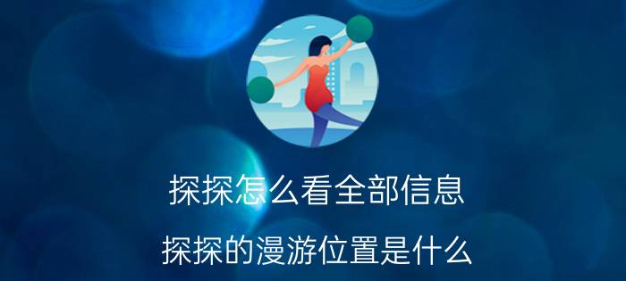 探探怎么看全部信息 探探的漫游位置是什么？